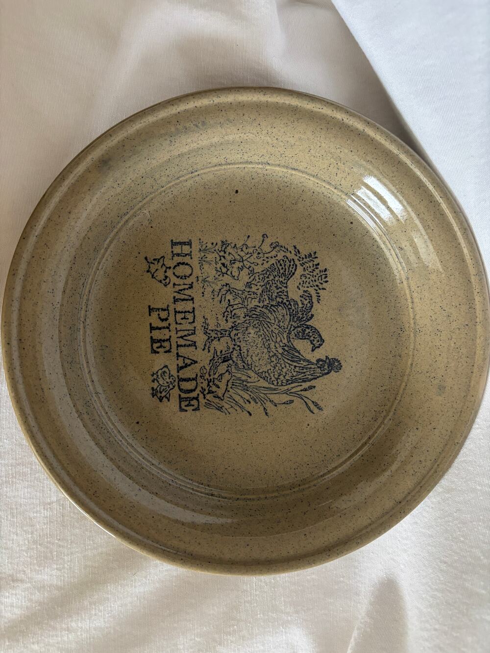 Vintage Moira English Stoneware Pie Plate